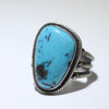 Blue Diamond Turquoise Ring size 9.5