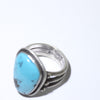 Blue Diamond Turquoise Ring size 9.5